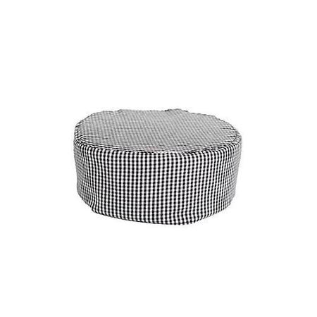 KNG Checkered Pill Box Chef Hat 1168BKWC